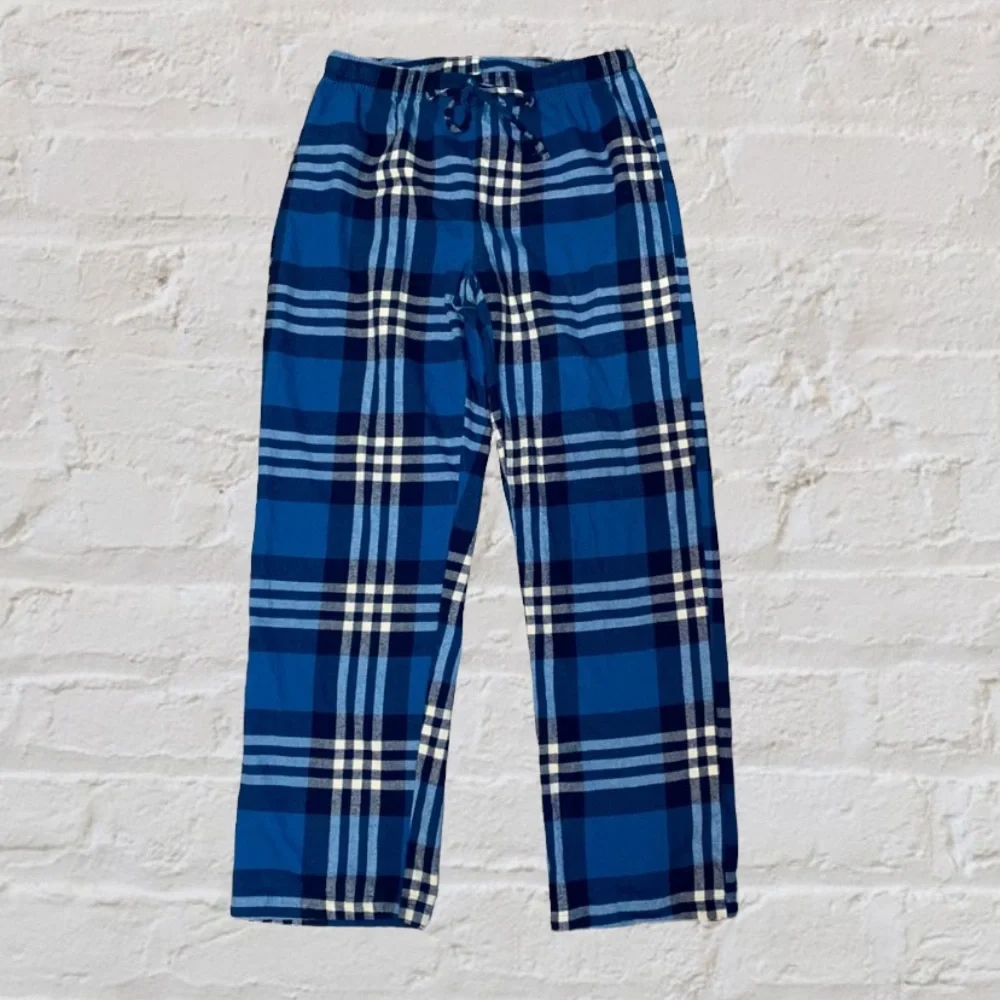 Field & Stream Blue Plaid Flannel Pajama Bottoms